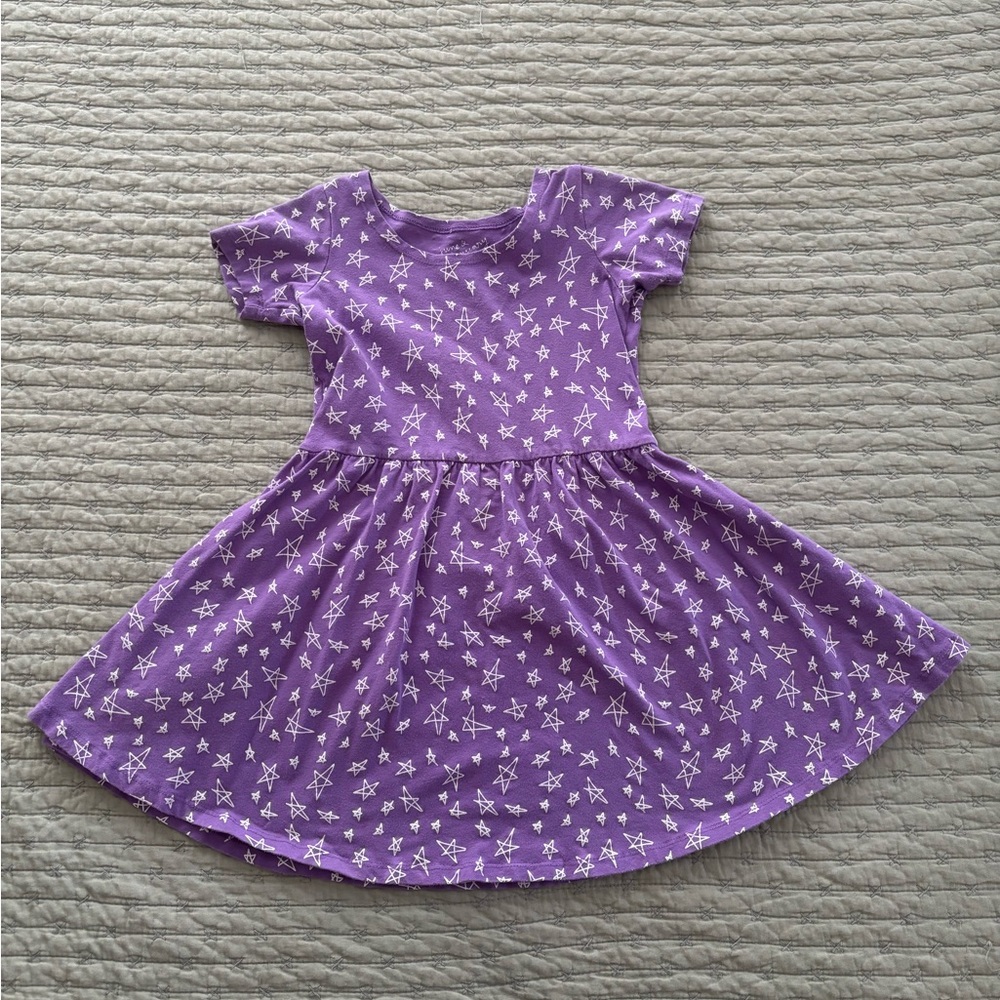 Purple Starry Kids Dress